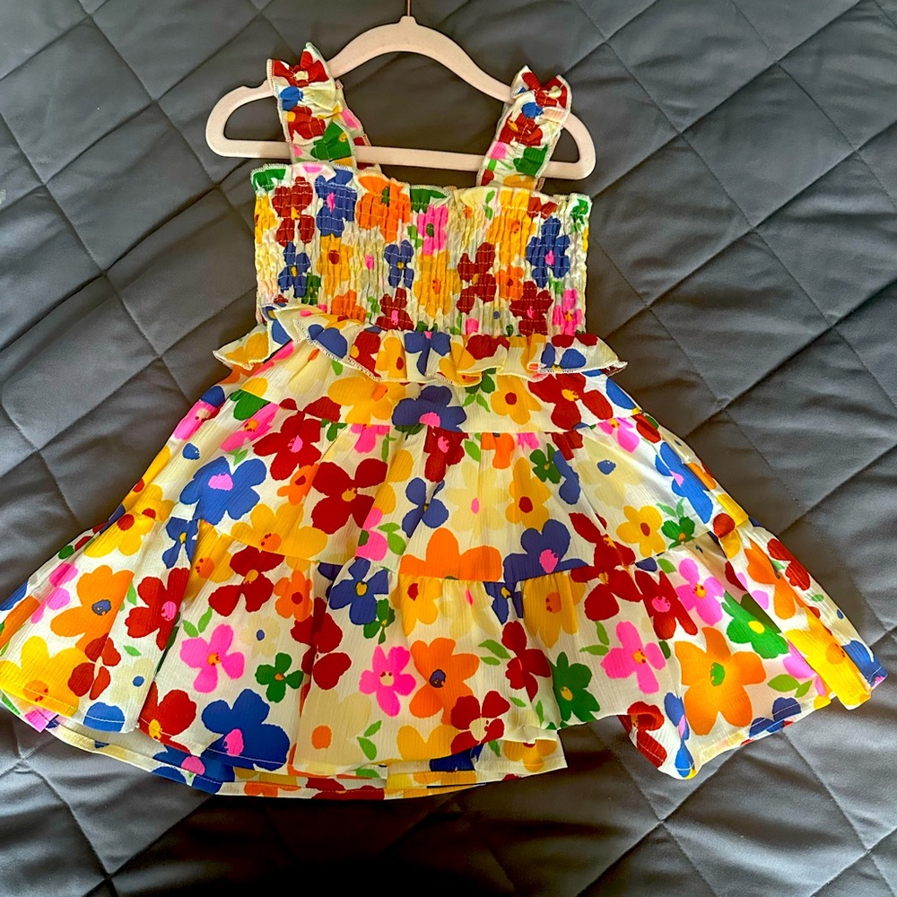 Girls Floral Summer Dress